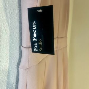 ENFOCUS STUDIO blush pink dress with flat bow detail